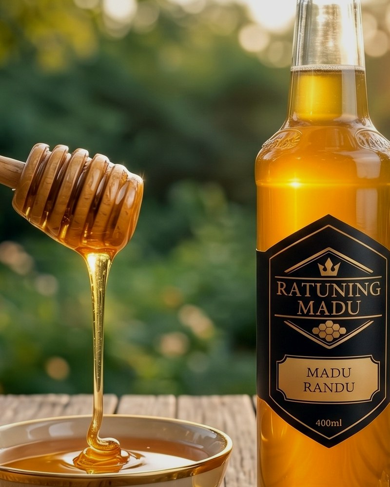 Paket hadiah dua varian Madu Randu RATUNING MADU